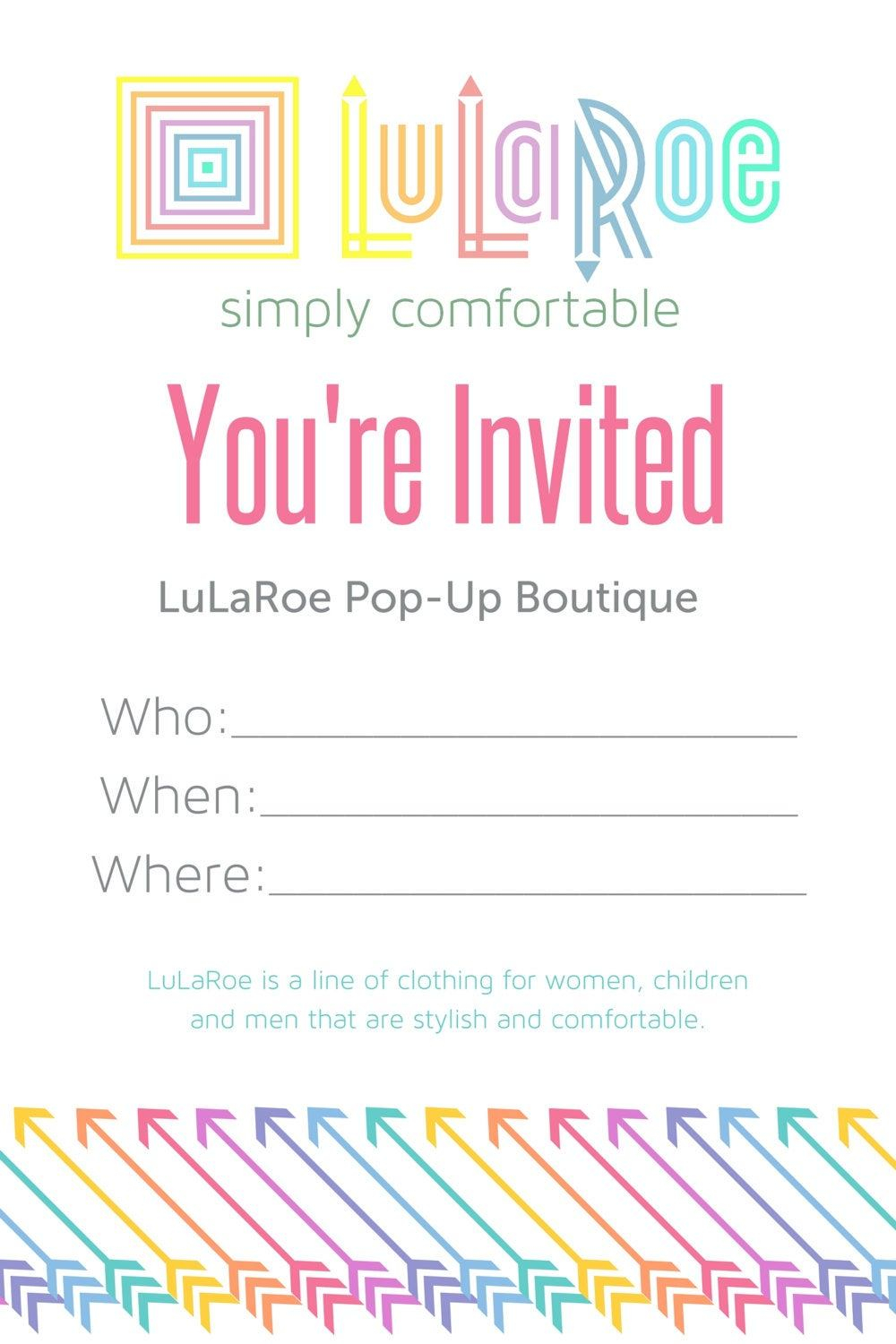 Lularoe Party Invite Template Free Dlsource pertaining to size 1000 X 1500