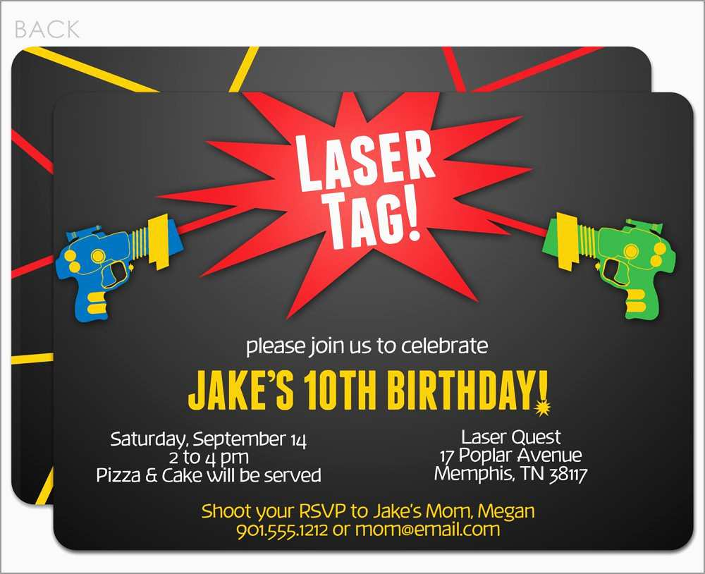 Luxury Free Printable Laser Tag Invitation Template Best Of Template intended for proportions 1000 X 814