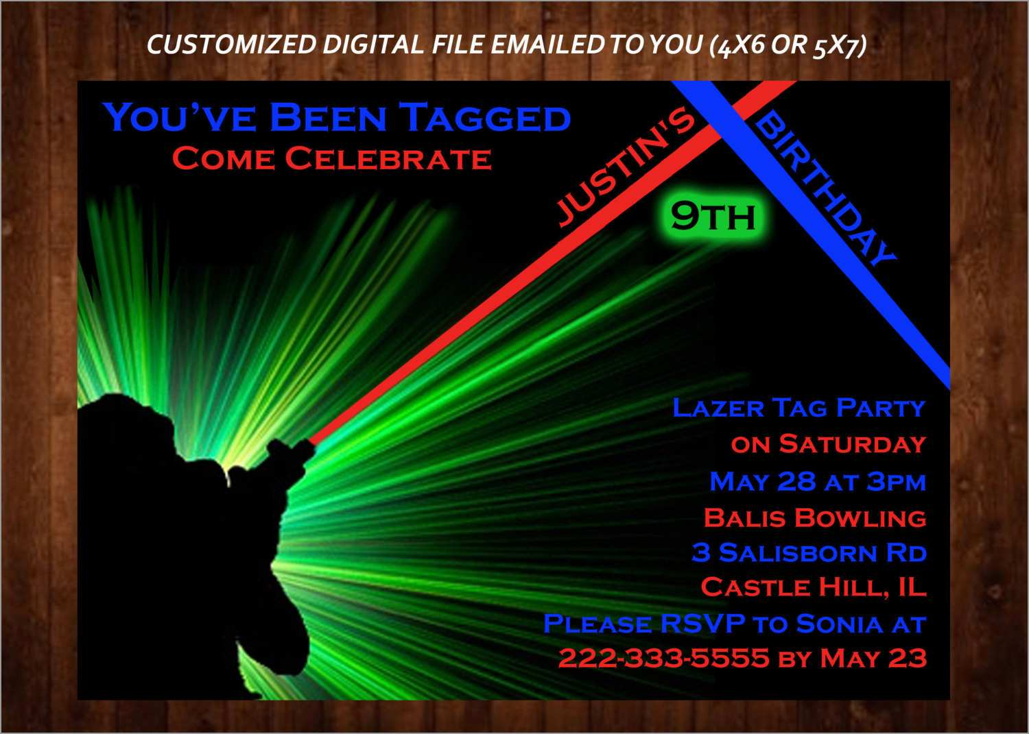 Luxury Free Printable Laser Tag Invitation Template Best Of Template within measurements 1500 X 1071