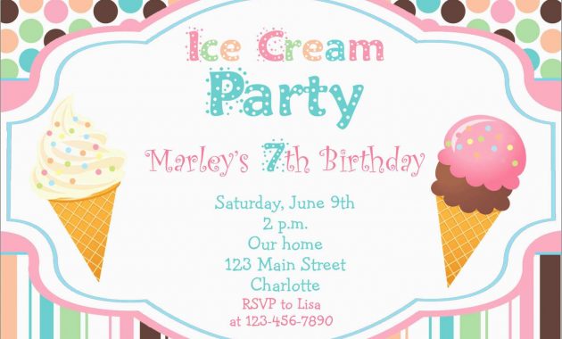 Luxury Ice Cream Social Invitation Template Free Best Of Template within sizing 1500 X 1071