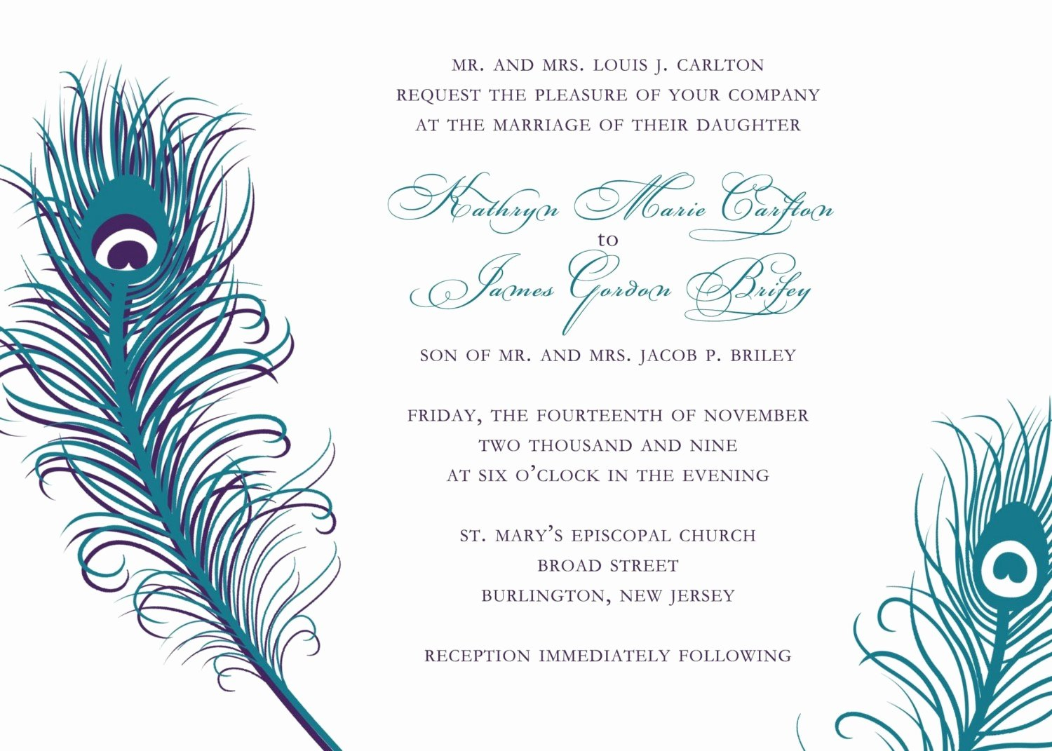 Luxury Peacock Invitations Template Free Audiopinions Document for dimensions 1500 X 1071