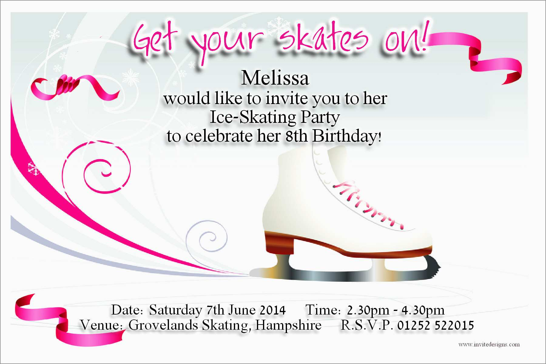 Luxury Skating Party Invitation Template Free Best Of Template with regard to proportions 1800 X 1200