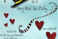 Mad Hatters Tea Party Invitation Template Free Tea Party In 2019 throughout sizing 1050 X 1550