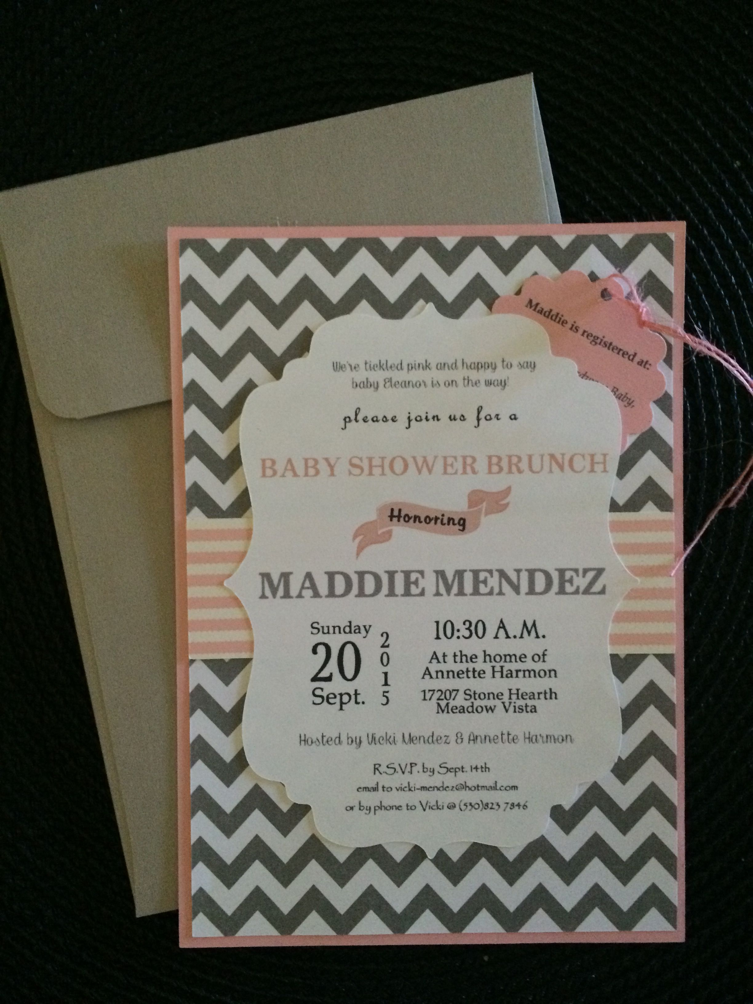 Maddies Ba Shower Invitations Made With My Cricut Explore Using in dimensions 2448 X 3264