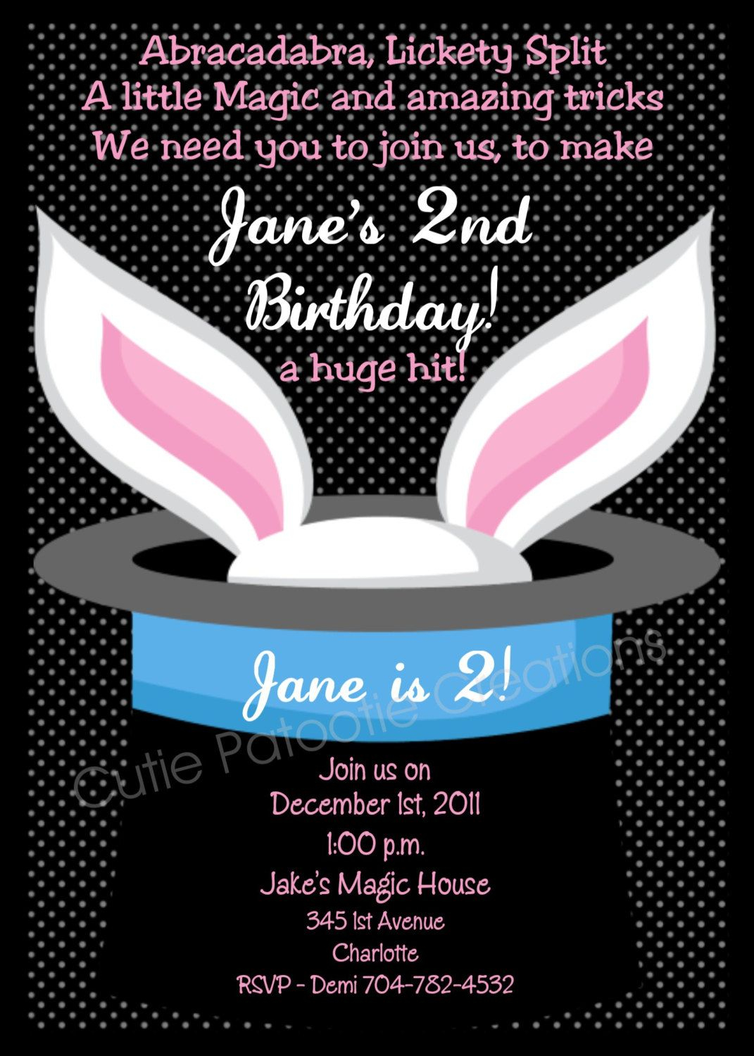 Magic Show Birthday Invitation Magic Show Birthday Party Invitation with size 1071 X 1500