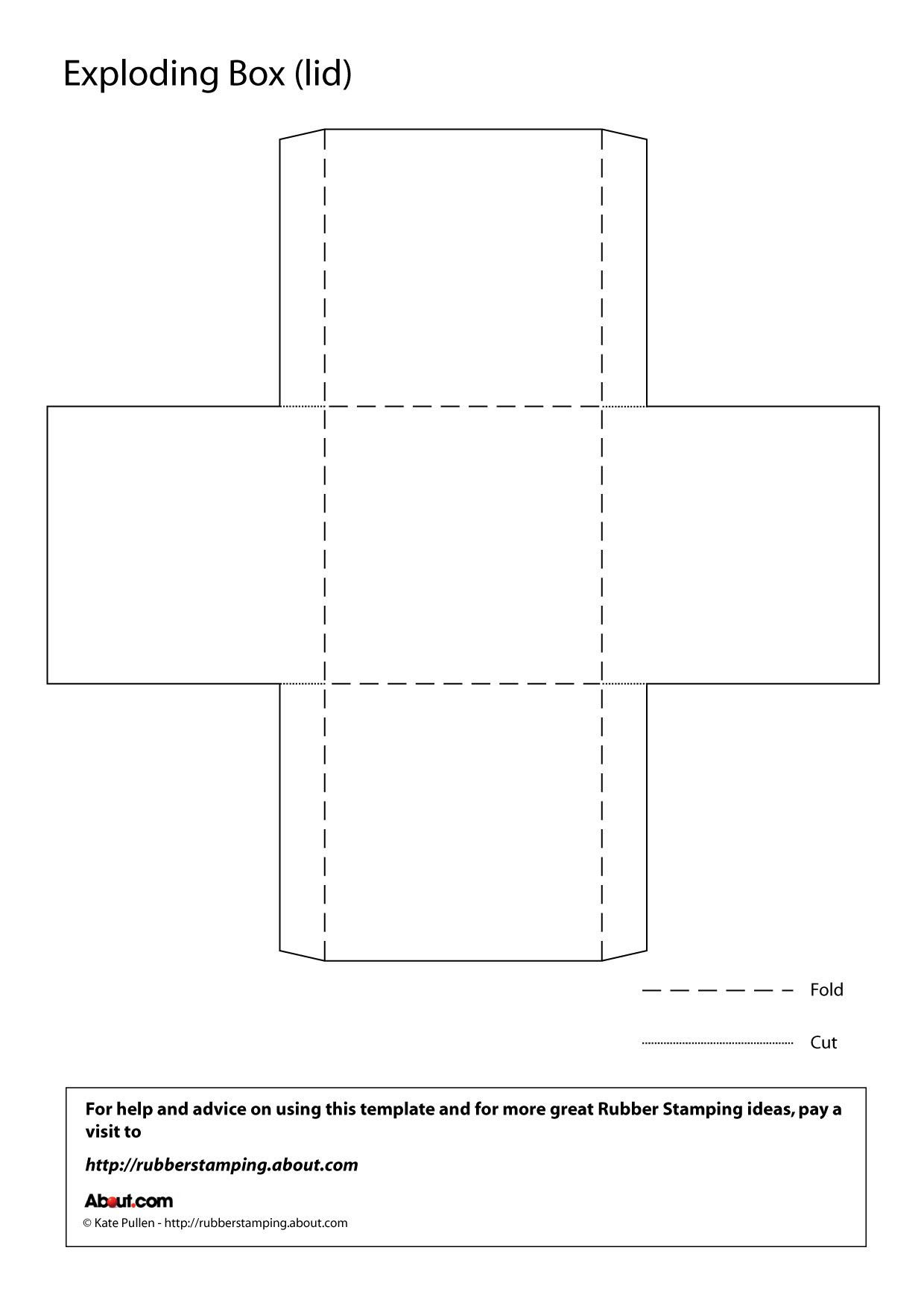 Make An Exploding Box With This Free Printable Template with regard to proportions 1240 X 1753