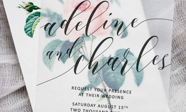 Make These Sweet Floral Wedding Invitations Using Nothing More Than in size 900 X 1138