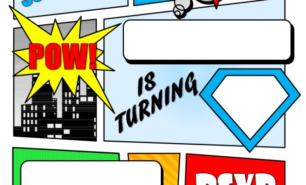 Make Your Own Comic Book Printable Superhero Comic Book Party for sizing 790 X 1106