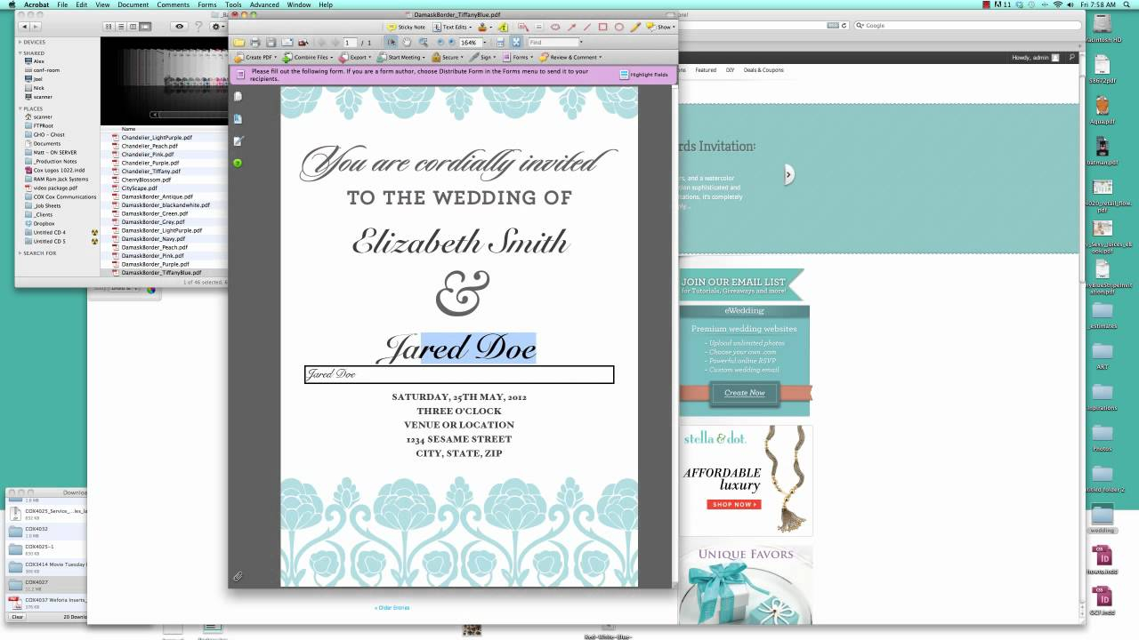 Make Your Own Wedding Invitation Template Free Invitation regarding dimensions 1280 X 720