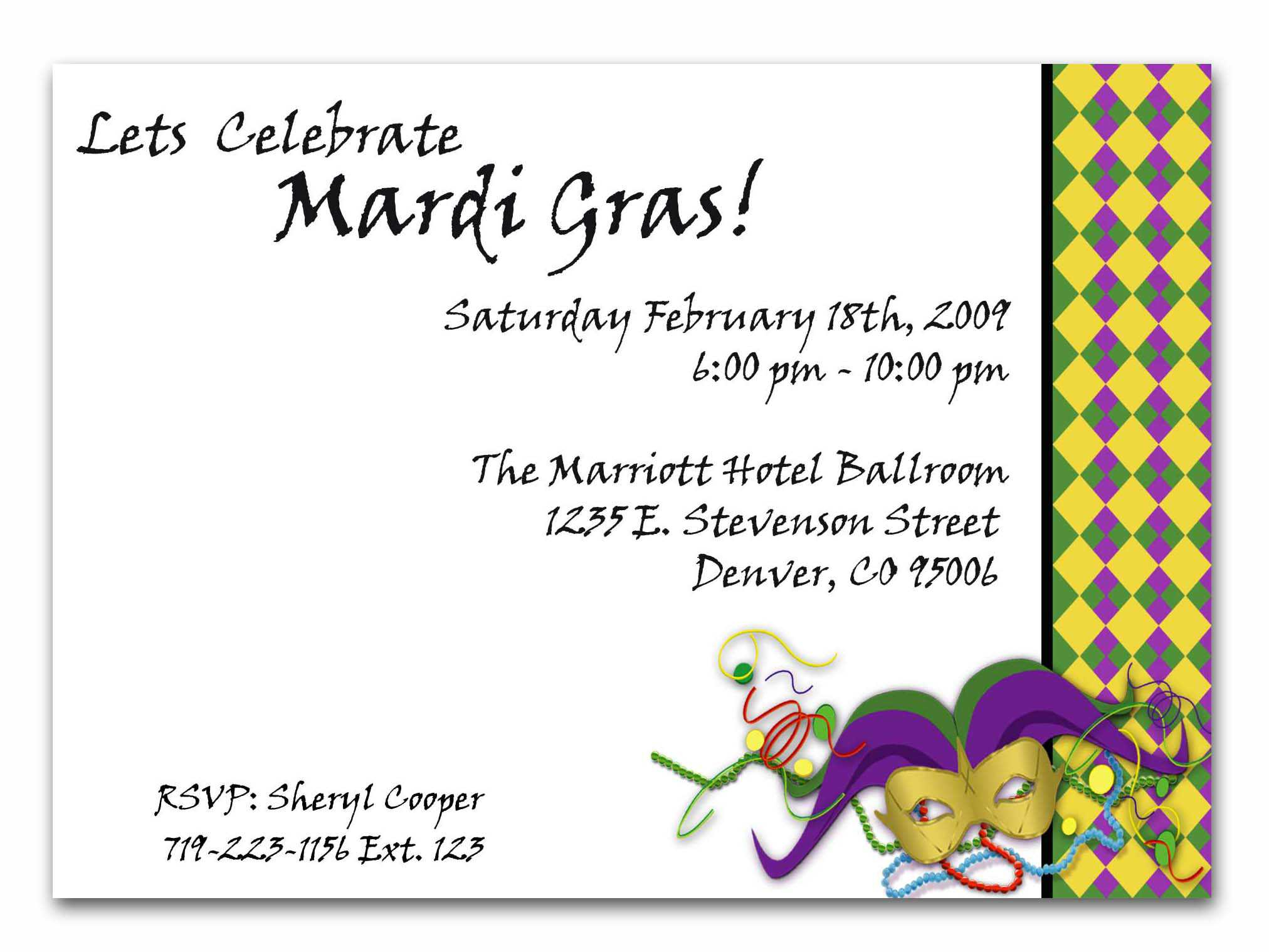 Mardi Gras Party Themes Themed Invitations pertaining to measurements 2024 X 1519