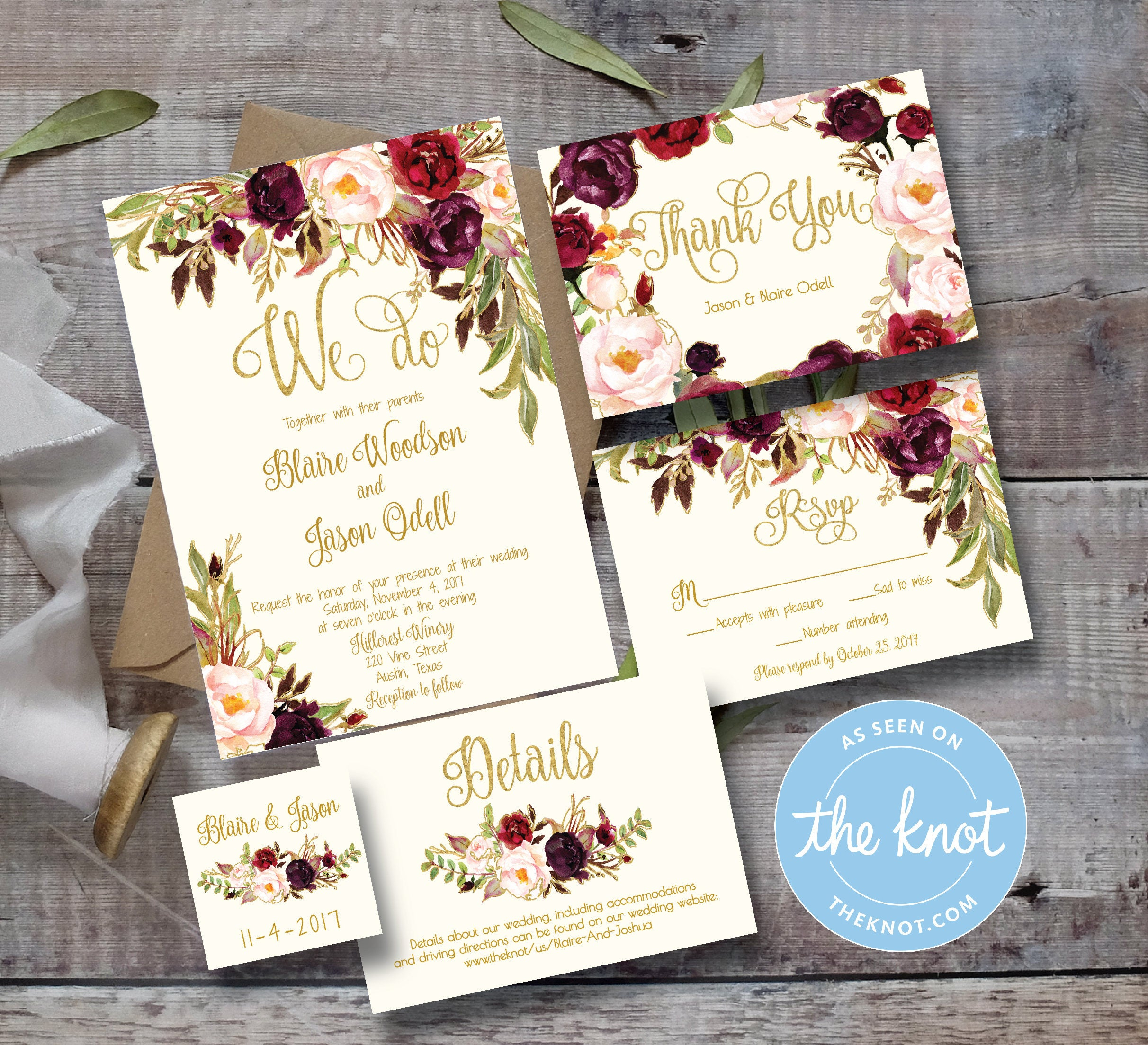 Marsala Wedding Invitation Template Printable Editable Etsy with measurements 2424 X 2208