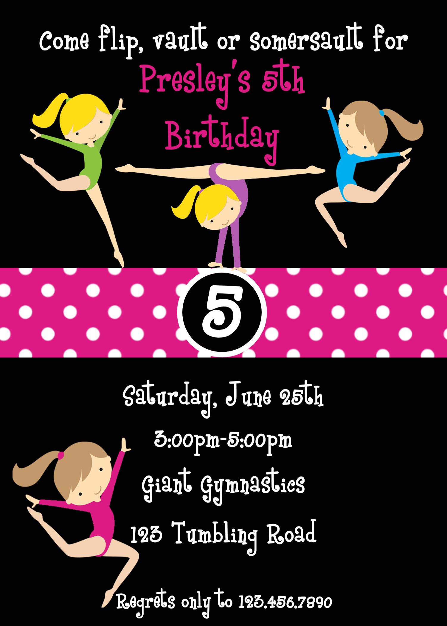 Marvellous Gymnastics Party Invitation Wording And Gymnastics Party intended for proportions 1500 X 2100