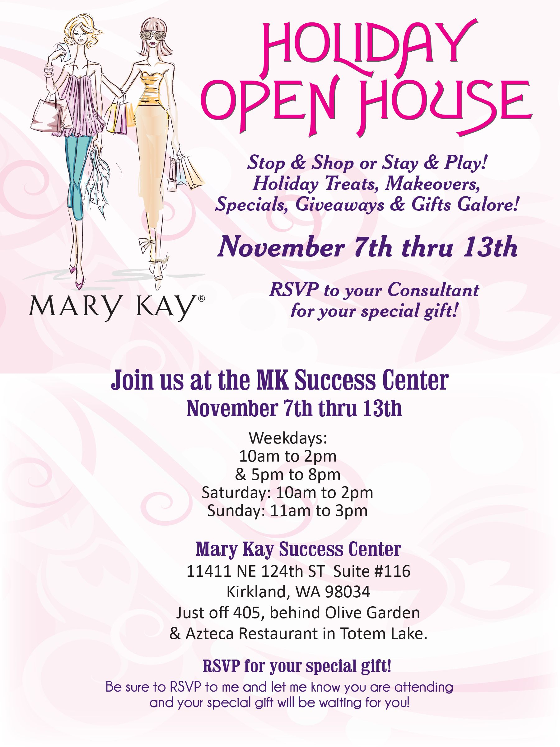 Mary Kay Holiday Open House Flyer Its My Bizness Mary Kay Mary with regard to sizing 1800 X 2400