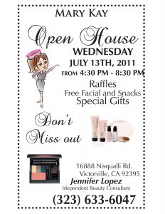 Mary Kay Open House Flyer Its My Bizness In 2019 Mary Kay Mary Kat for measurements 2550 X 3300