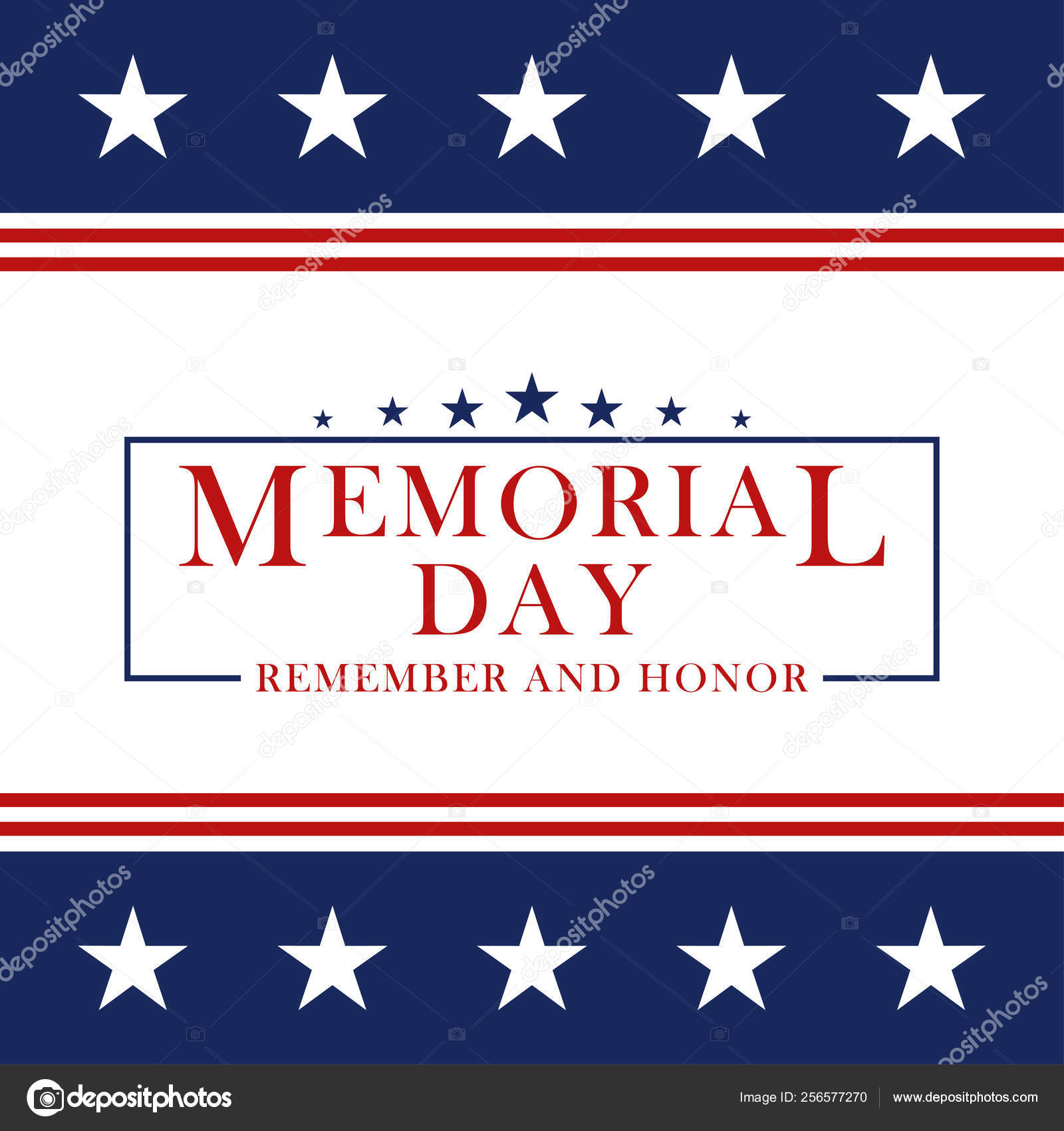 Memorial Day Background With Stars And Stripes Template For within sizing 1600 X 1700