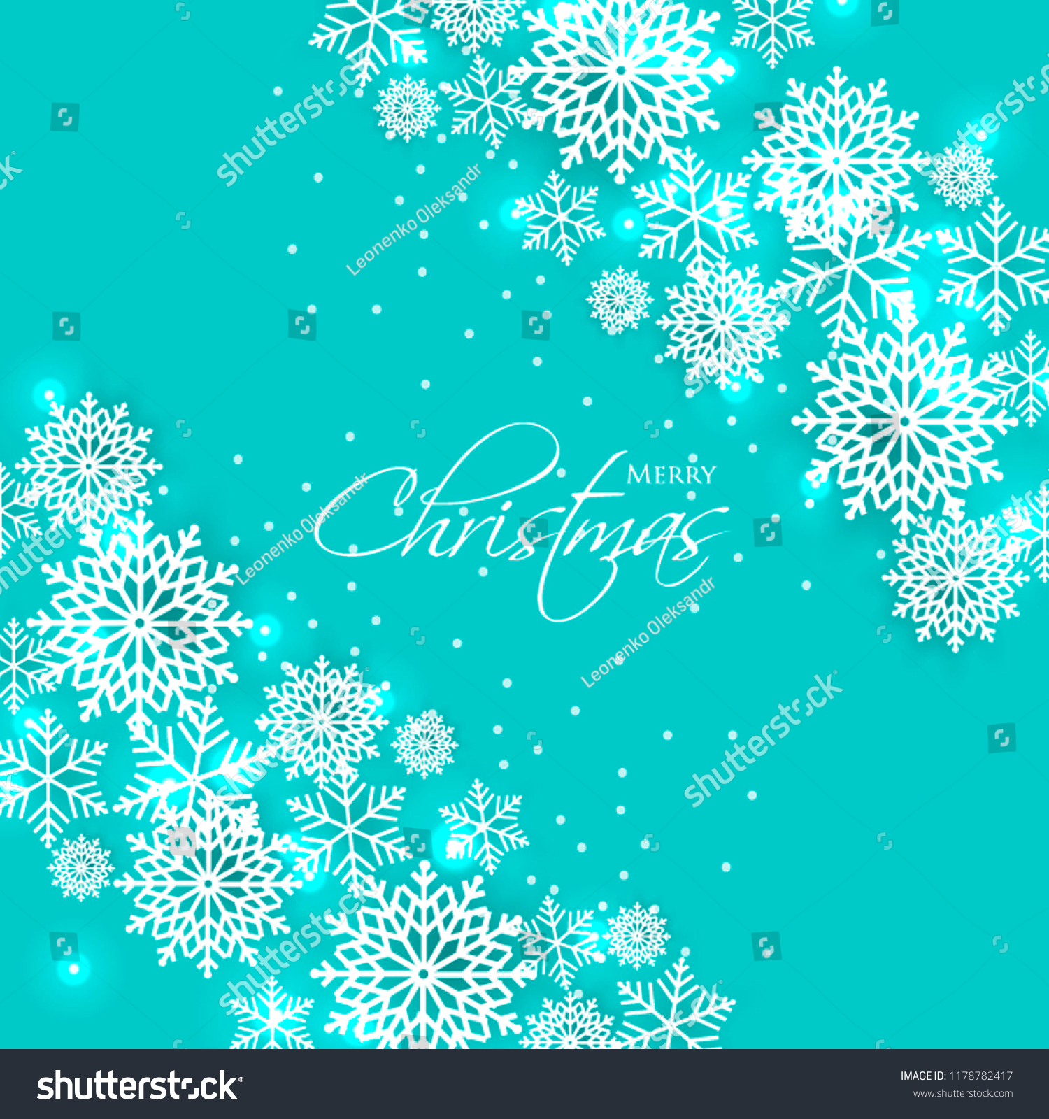 Merry Christmas Party Invitation Template Snowflake Stock Vector with size 1500 X 1600