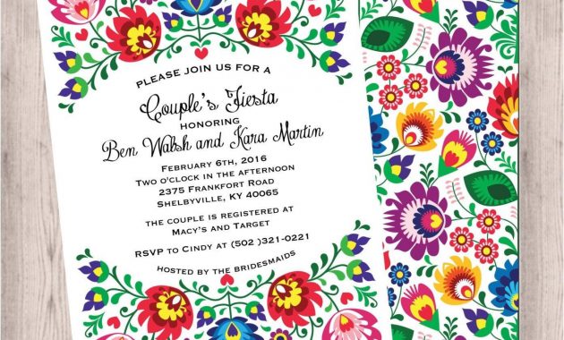 Mexican Fiesta Invitation Templates Free 2018 Mexican Wedding for dimensions 1393 X 1500