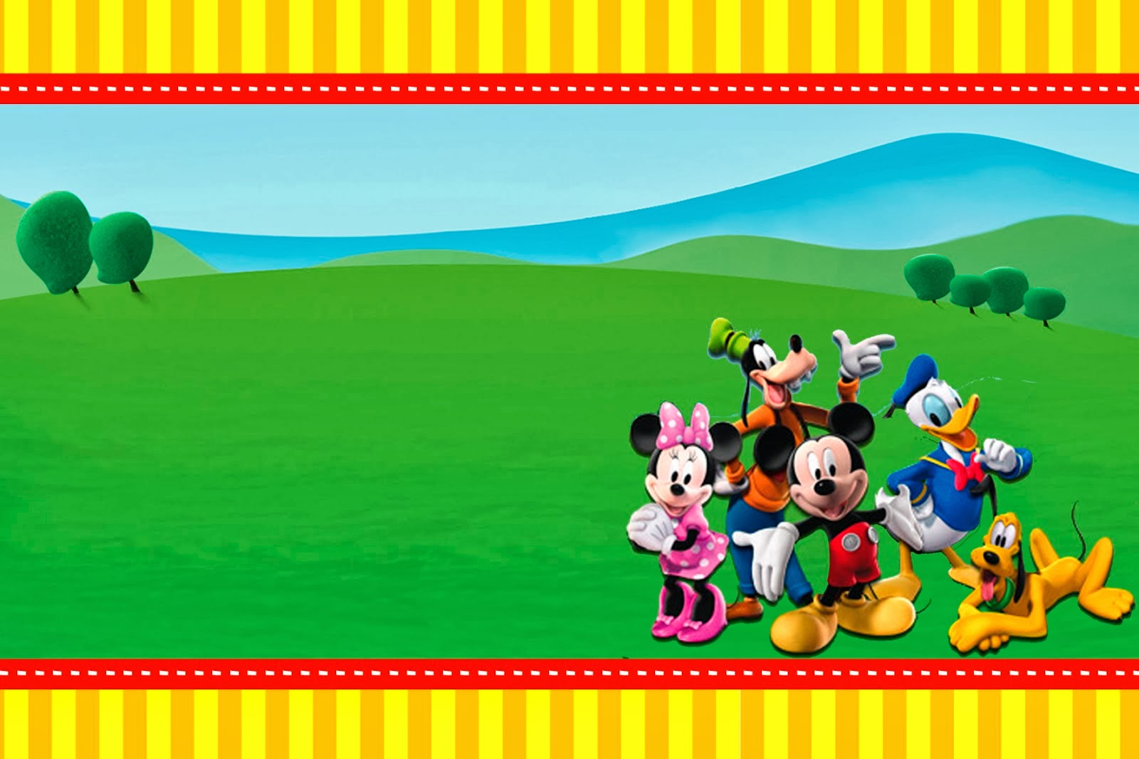 Mickey Clubhouse Invitations And Party Free Printables Oh My in size 1600 X 1066