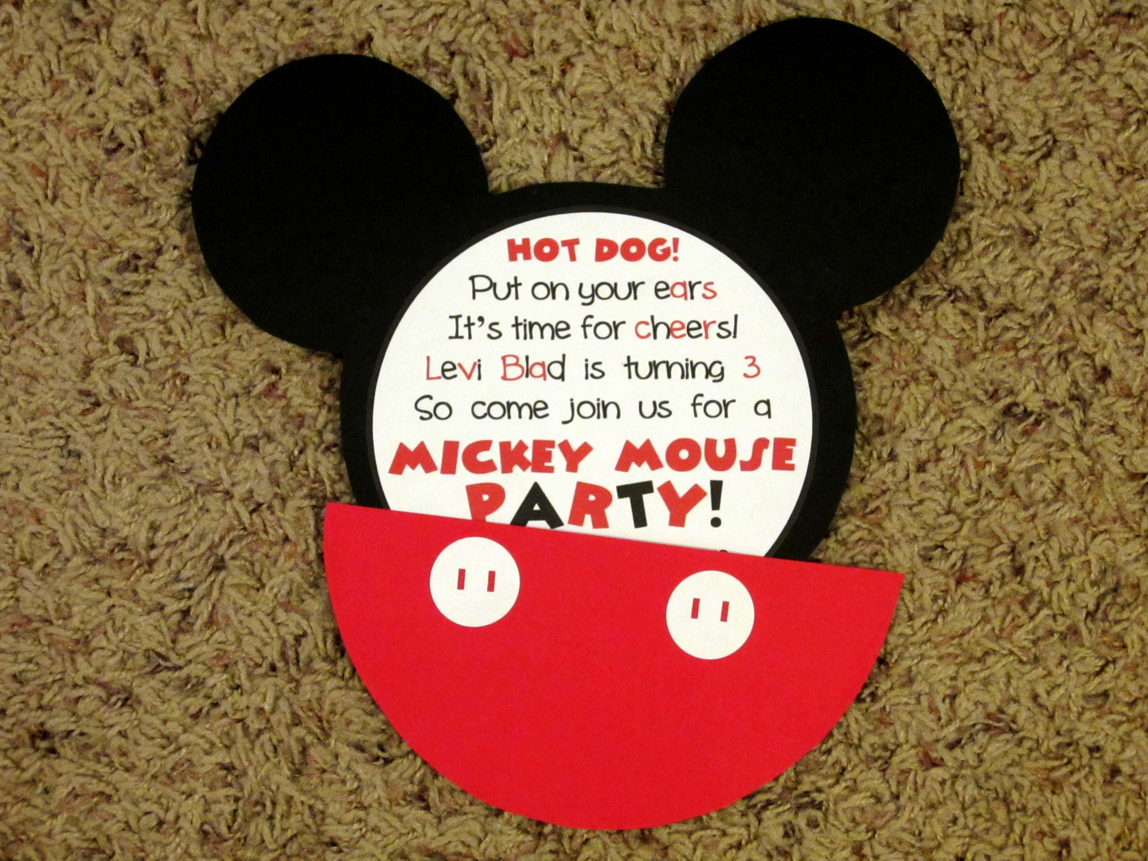 Mickey Mouse Invitations Love To Be In The Kitchen inside dimensions 4000 X 3000