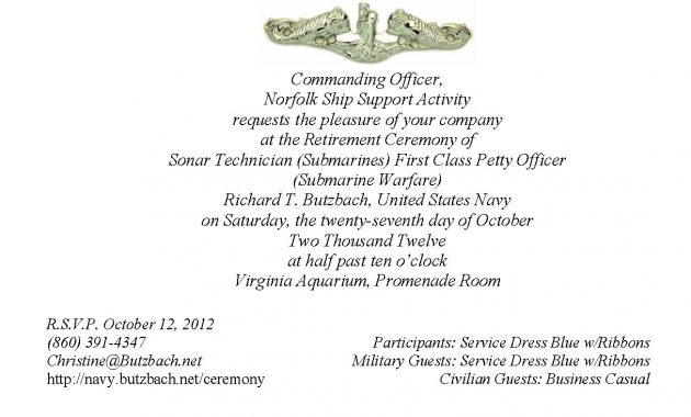 Military Retirement Ceremony Invitations Party Invitations Ideas regarding size 1216 X 944