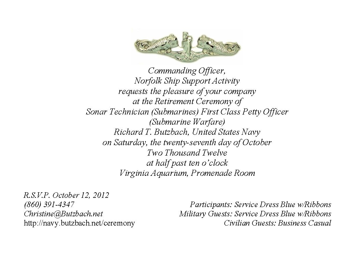 Military Retirement Ceremony Invitations Party Invitations Ideas regarding size 1216 X 944