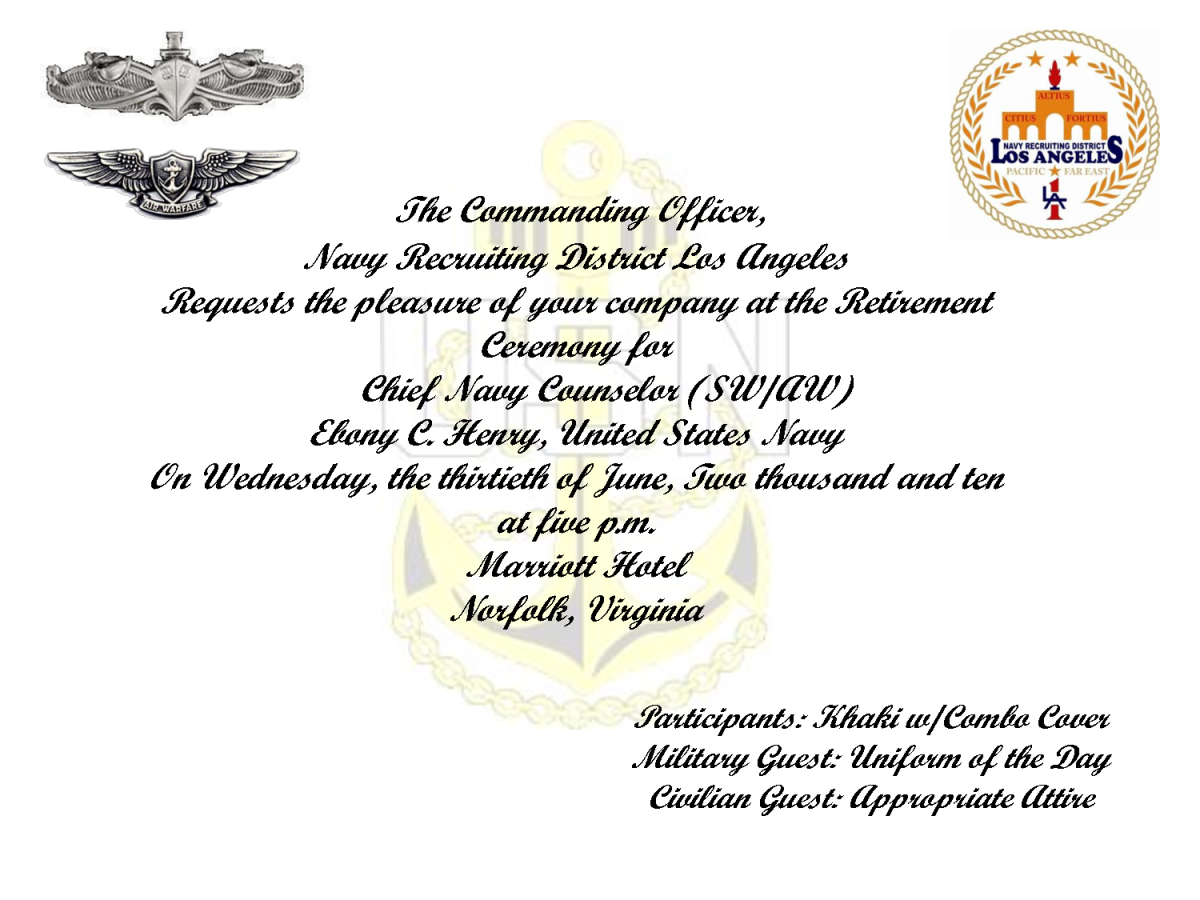 Military Retirement Invitation Wording Best Invitation In The World with regard to size 1200 X 900