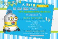 Minion Ba Shower Invitations Templates Ba Showers Design in sizing 1500 X 1071