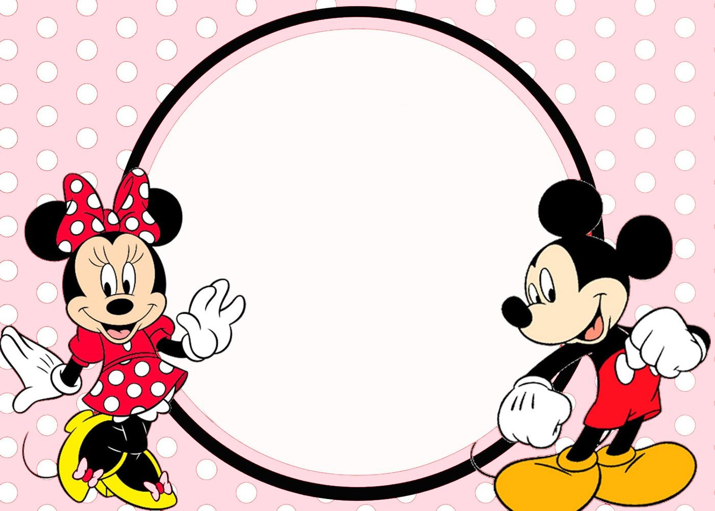 Minnie And Mickey Invitation Template Places To Visit In 2019 for sizing 1400 X 1000