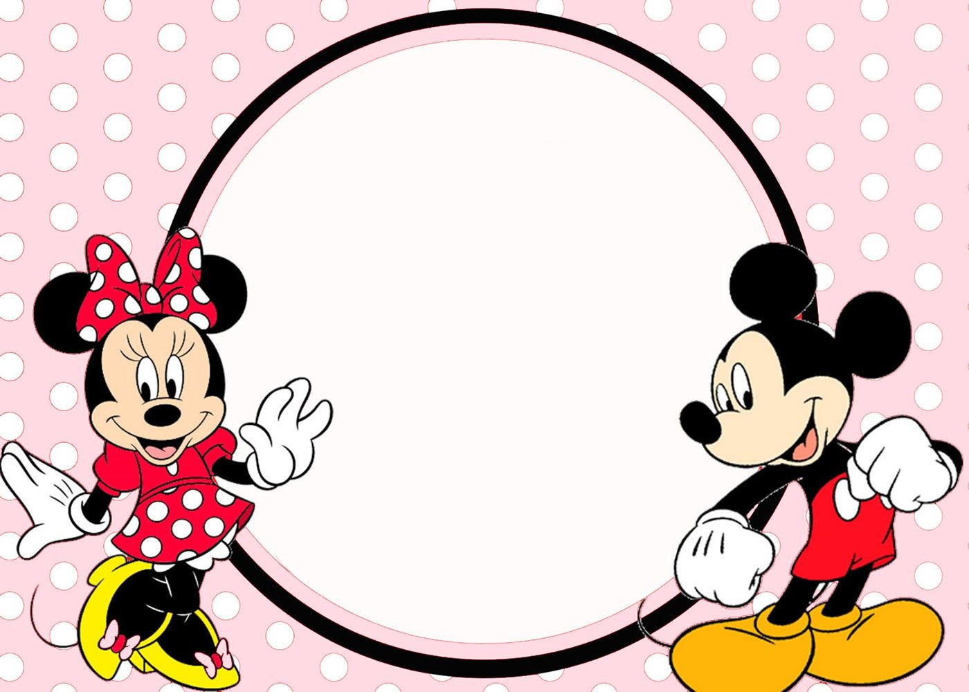 Minnie And Mickey Invitation Template Places To Visit In 2019 in dimensions 1400 X 1000