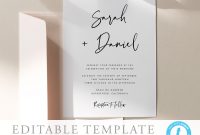 Modern Wedding Invitation Template Download Printable Wedding Etsy for sizing 2000 X 2000