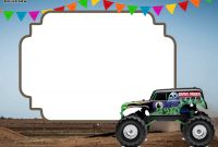 Monster Trucks Invitation Templates Free Free Printable throughout size 2100 X 1500