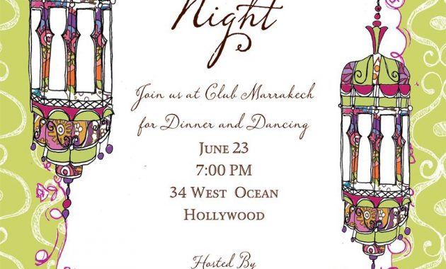 Moroccan Nights Invitation A Moroccan Theme Is A Great Twist On within sizing 825 X 1275