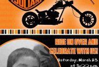 Motorcycle Biker Birthday Invitation 11 Kids Birthday Invitations intended for proportions 1500 X 2250