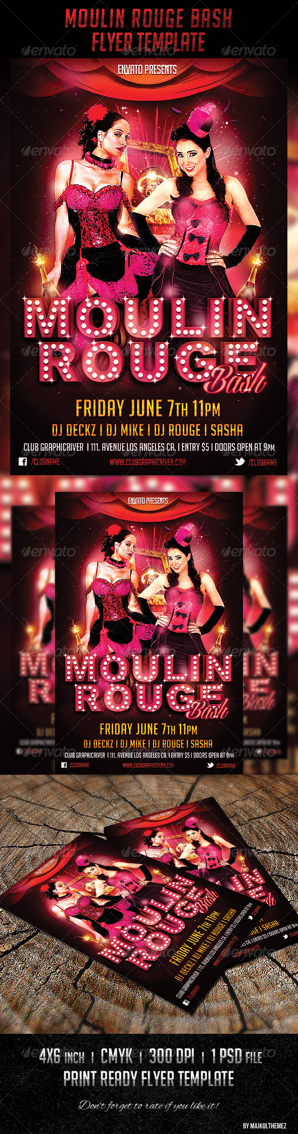 Moulin Rouge Graphics Designs Templates From Graphicriver with size 590 X 2241