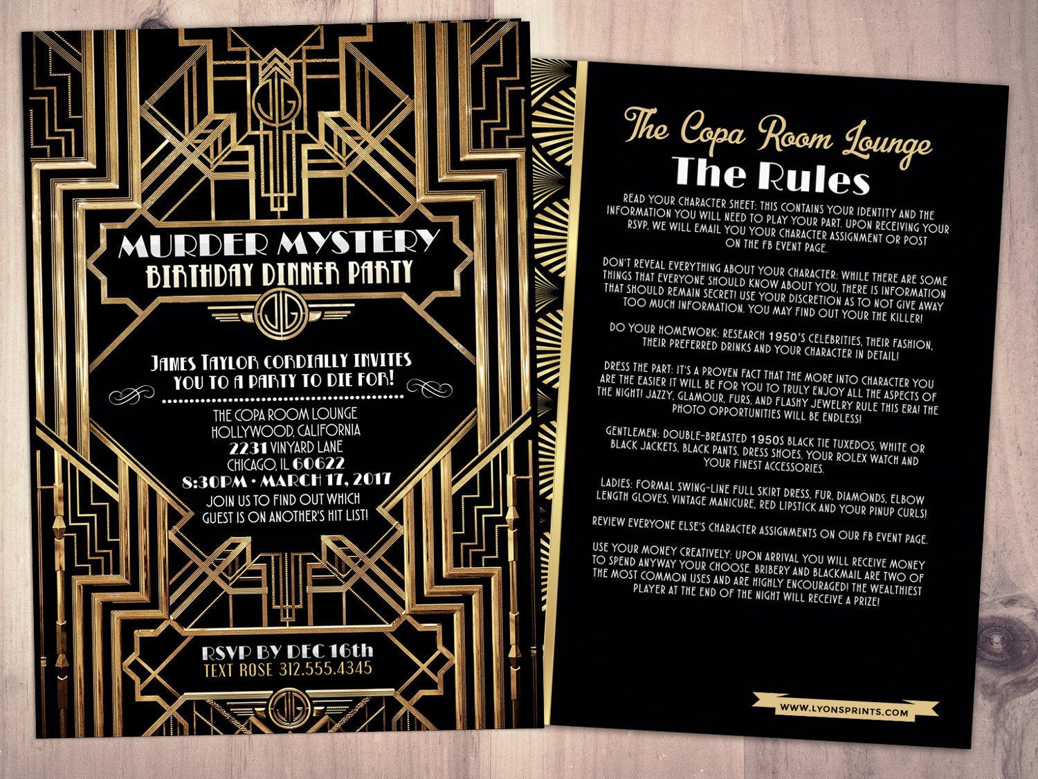 Murder Mystery Dinner Party Invitation Vintage Party Invitation for sizing 1500 X 1125