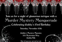 Murder Mystery Invitation Template Invitation Template Ideas with dimensions 1071 X 1500
