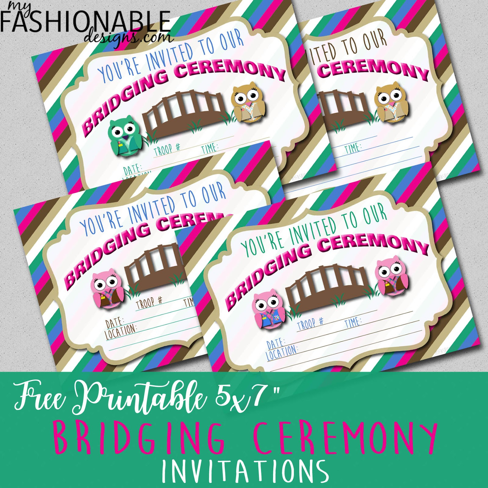 My Fashionable Designs Free Printable Bridging Ceremony Invitations within dimensions 1600 X 1600