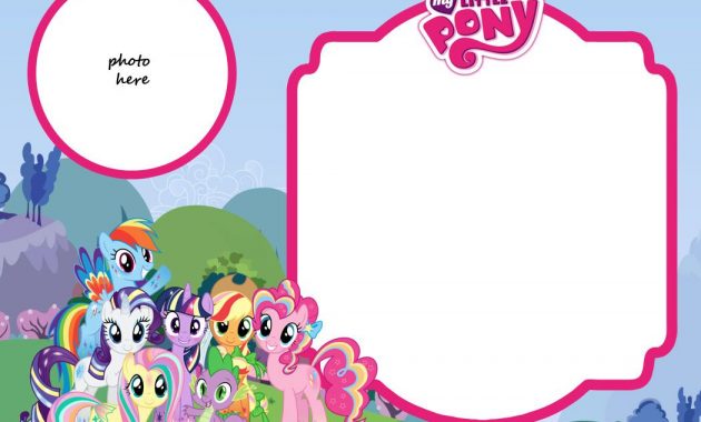 My Little Pony Birthday Invitation Template Equestria Free pertaining to measurements 1050 X 750