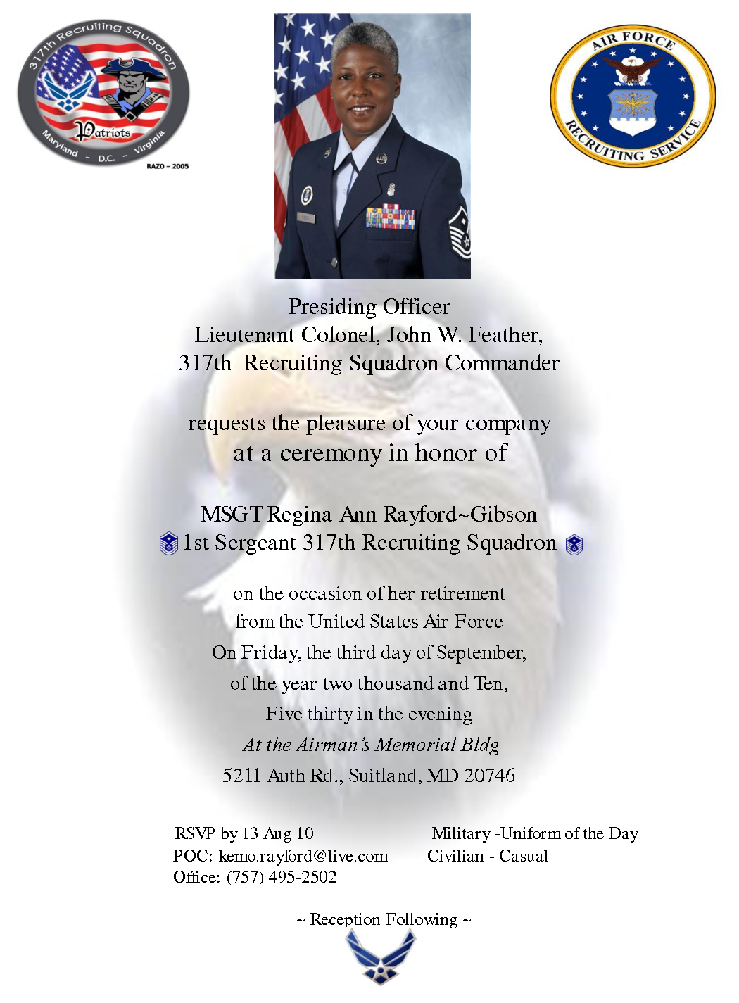 Navy Retirement Invitations Example within size 1050 X 1425