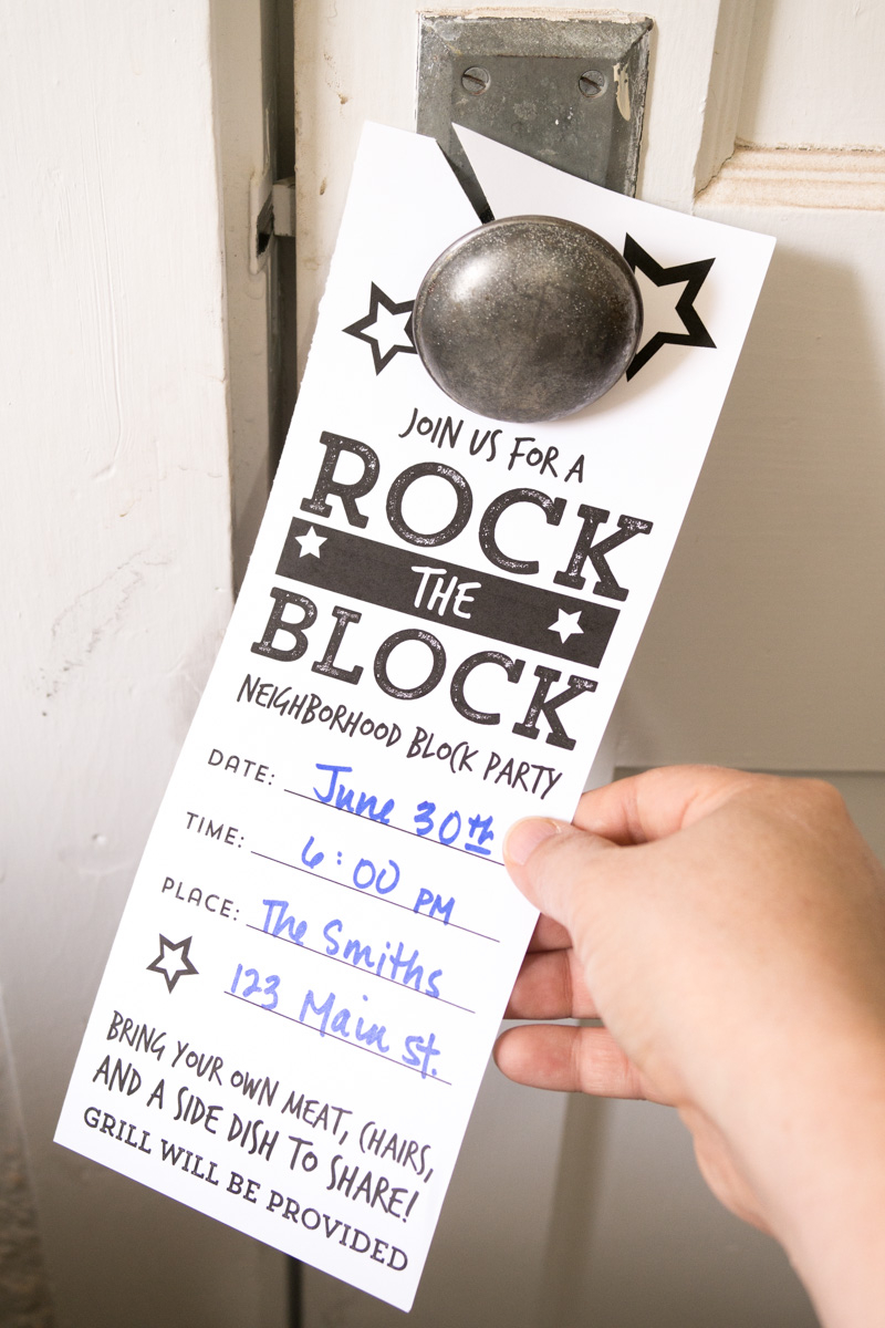 Neighborhood Block Party Invitations intended for sizing 800 X 1200