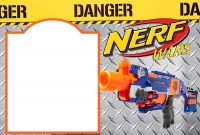 Nerf Gun Party Invitation Nerf Printables Birthday Party intended for dimensions 2100 X 1500