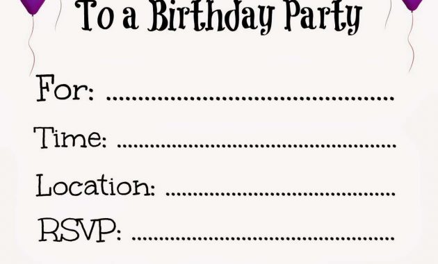 New Free Online Printable Birthday Party Invitations Holiday intended for dimensions 1354 X 1600