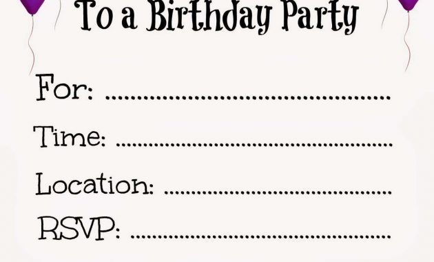 New Free Online Printable Birthday Party Invitations Holiday regarding sizing 1354 X 1600