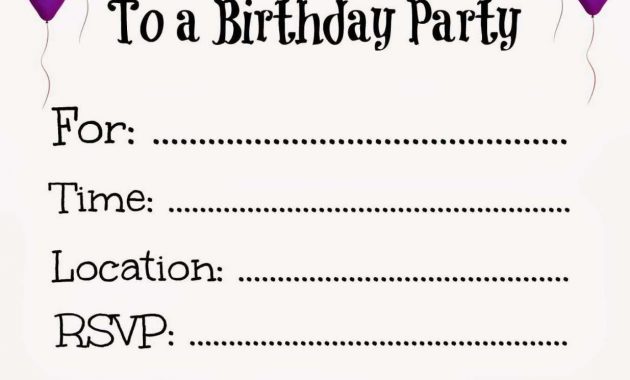 New Free Online Printable Birthday Party Invitations Online for proportions 1235 X 1459