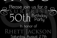 Nice The 50th Birthday Invitation Template Free Templates throughout measurements 1071 X 1500