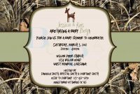 Nice Unique Ideas For Camo Ba Shower Invitations Free Templates within size 1500 X 1071