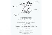 Nuestra Boda Editable Spanish Wedding Invitation Zazzle In with regard to dimensions 1106 X 1106