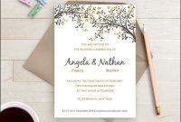 One Page Wedding Invitations Templates Tarj De Boda Printable intended for proportions 1000 X 1000