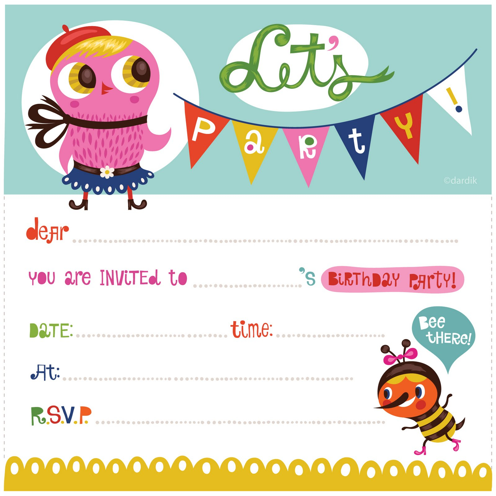 Online Kids Birthday Invitations Sansurabionetassociats intended for sizing 1600 X 1600