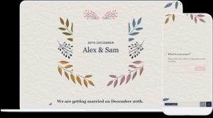 Online Wedding Invitation Template Typeform Templates in size 1290 X 719